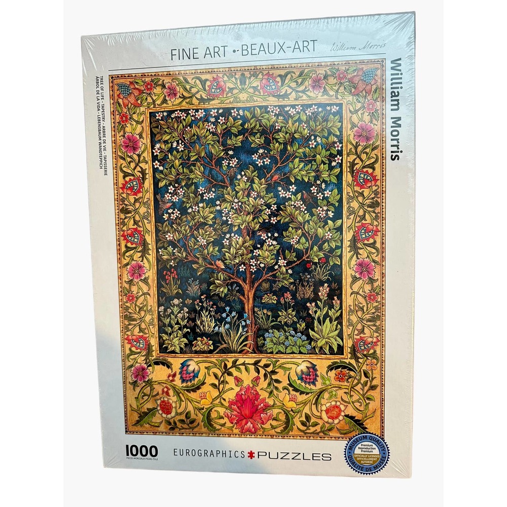 Eurographics Tree of Life Tapestry by William Morris Puzzle 1000 pieces NEW